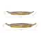 Glitzhome® Gold Round Metal Embossed Decorative Trays Set